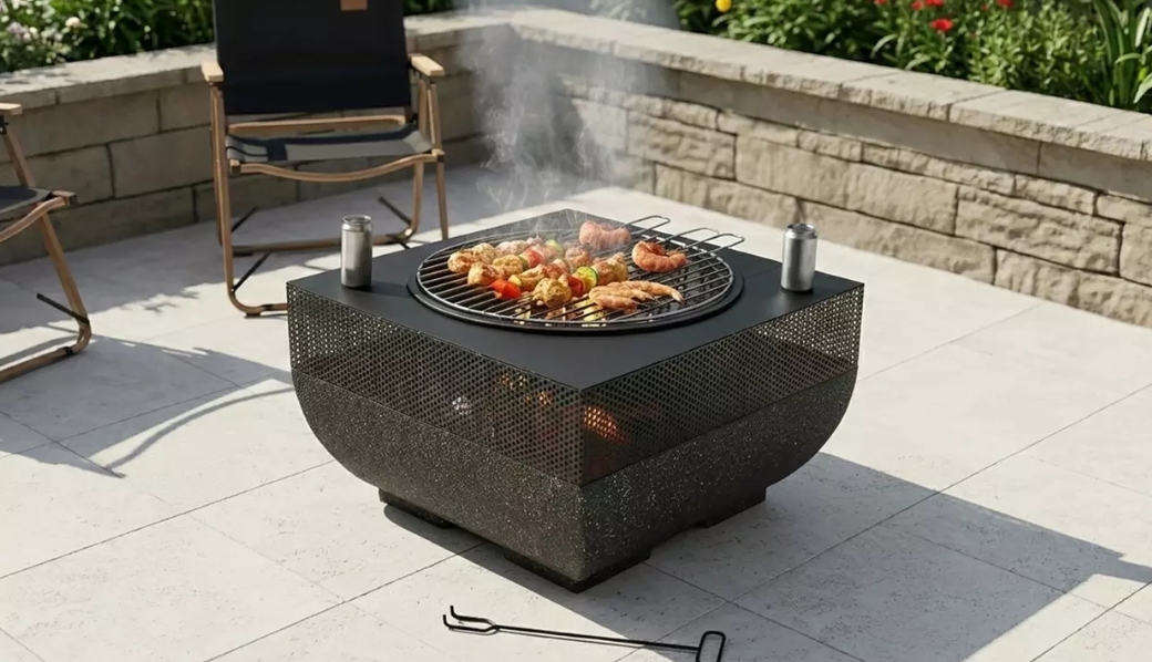 Braciere e BBQ 2 in1 da esterno