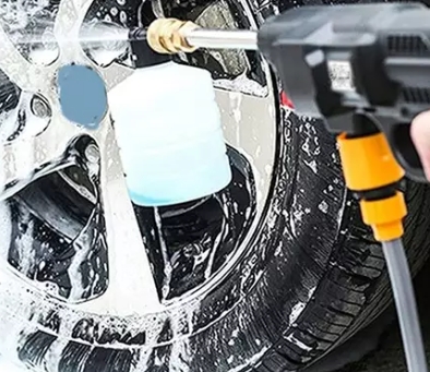 Idropulitrice portatile elettrica ad alta pressione, 2 batterie 48V e accessori fresa per pulizia auto Casa e Giardino 